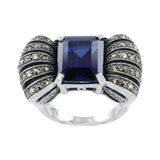 bague art deco saphir