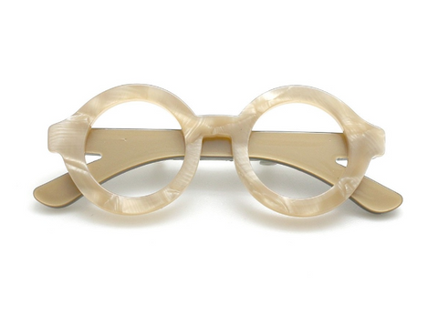 Broche Lunettes Beige