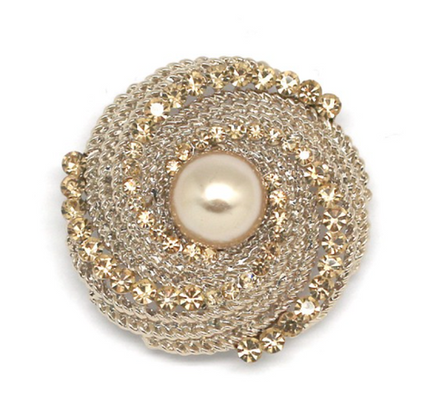 broche fantaisie ronde