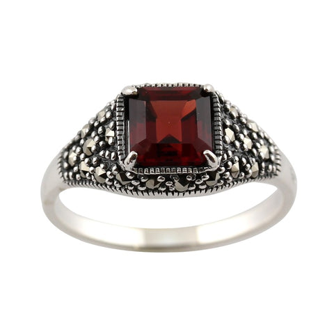 bague grenat art deco