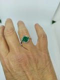 Bague Gabrielle Agate Verte