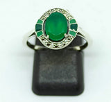 Bague Gabrielle Agate Verte