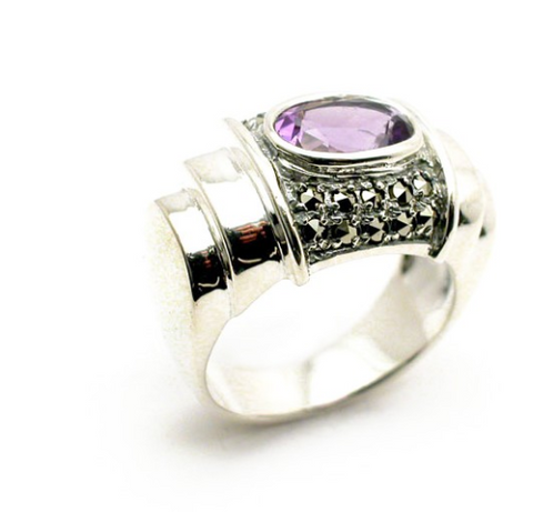 bague la metrop amethyste